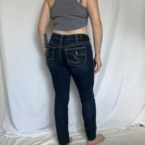 Silver Suki Skinny Jeans W30/L29 Dark Wash
